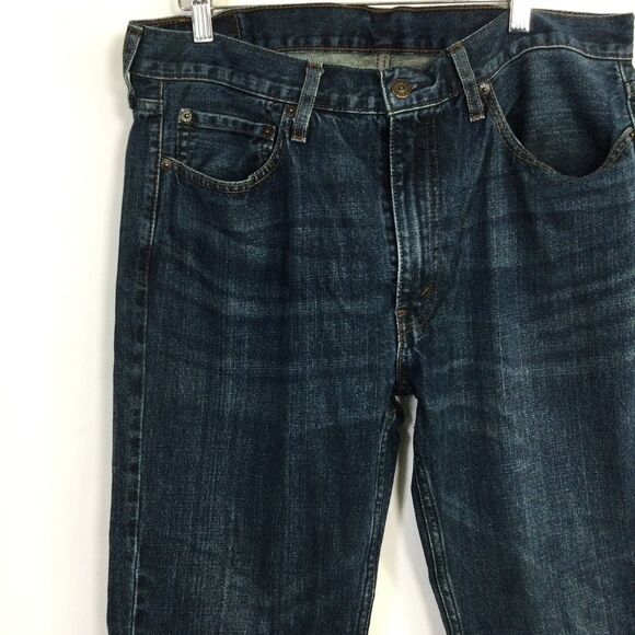 Levi's 527 Mens Slim Leg Jeans Dark Wash Blue Size 36X32 - Picture 6 of 16